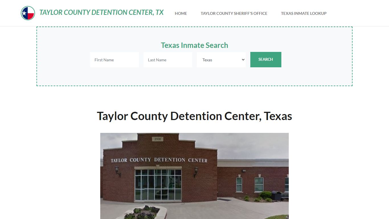 Taylor County Detention Center, TX Inmate Roster, Offender Search
